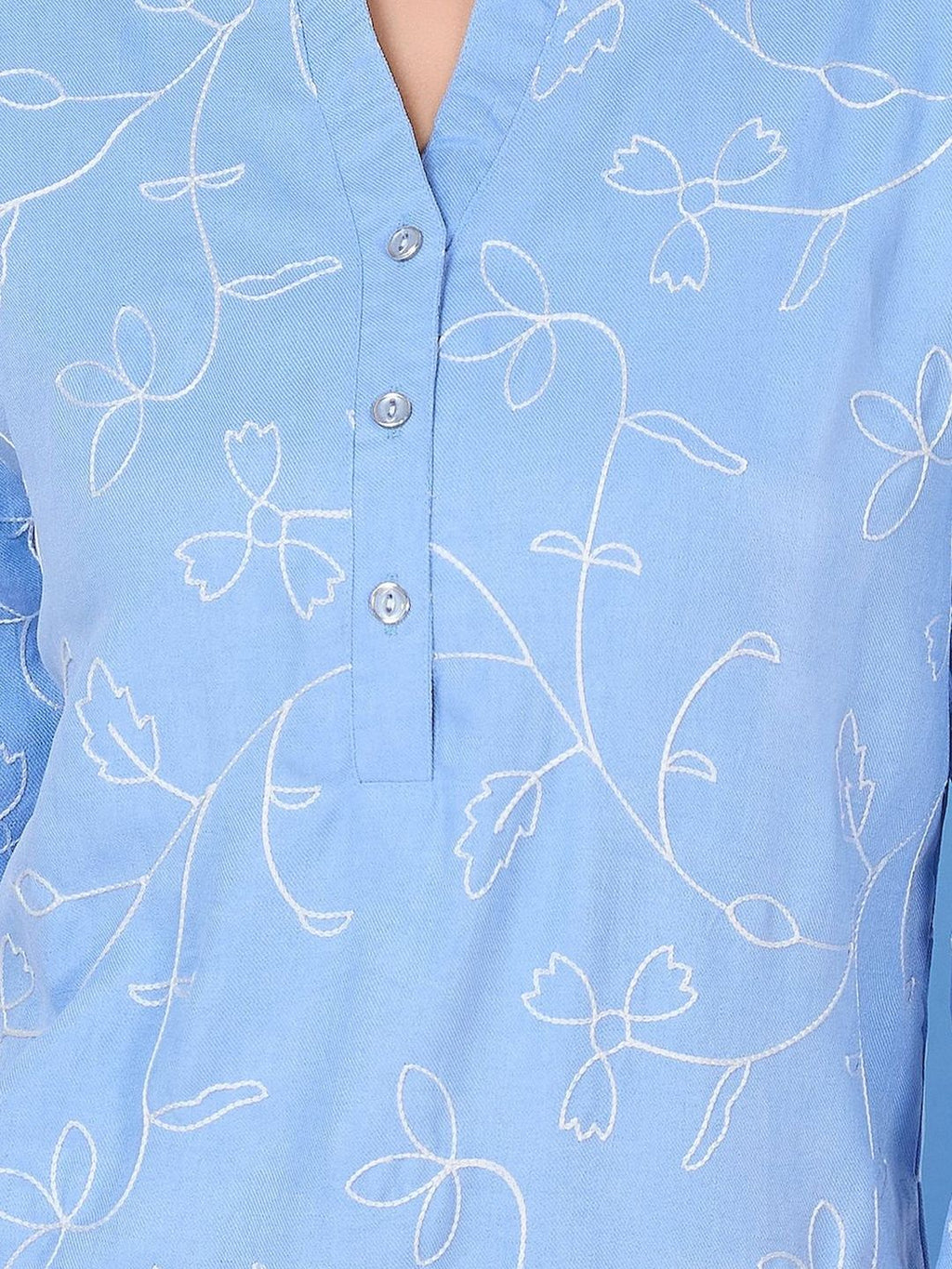Embroidered Top With Trousers Co-Ords