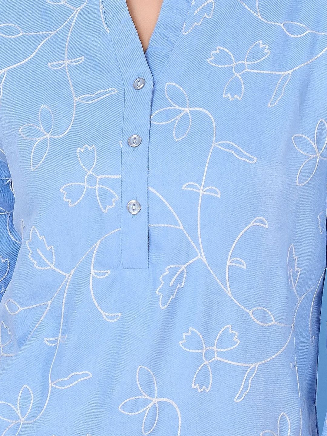 Embroidered Top With Trousers Co-Ords