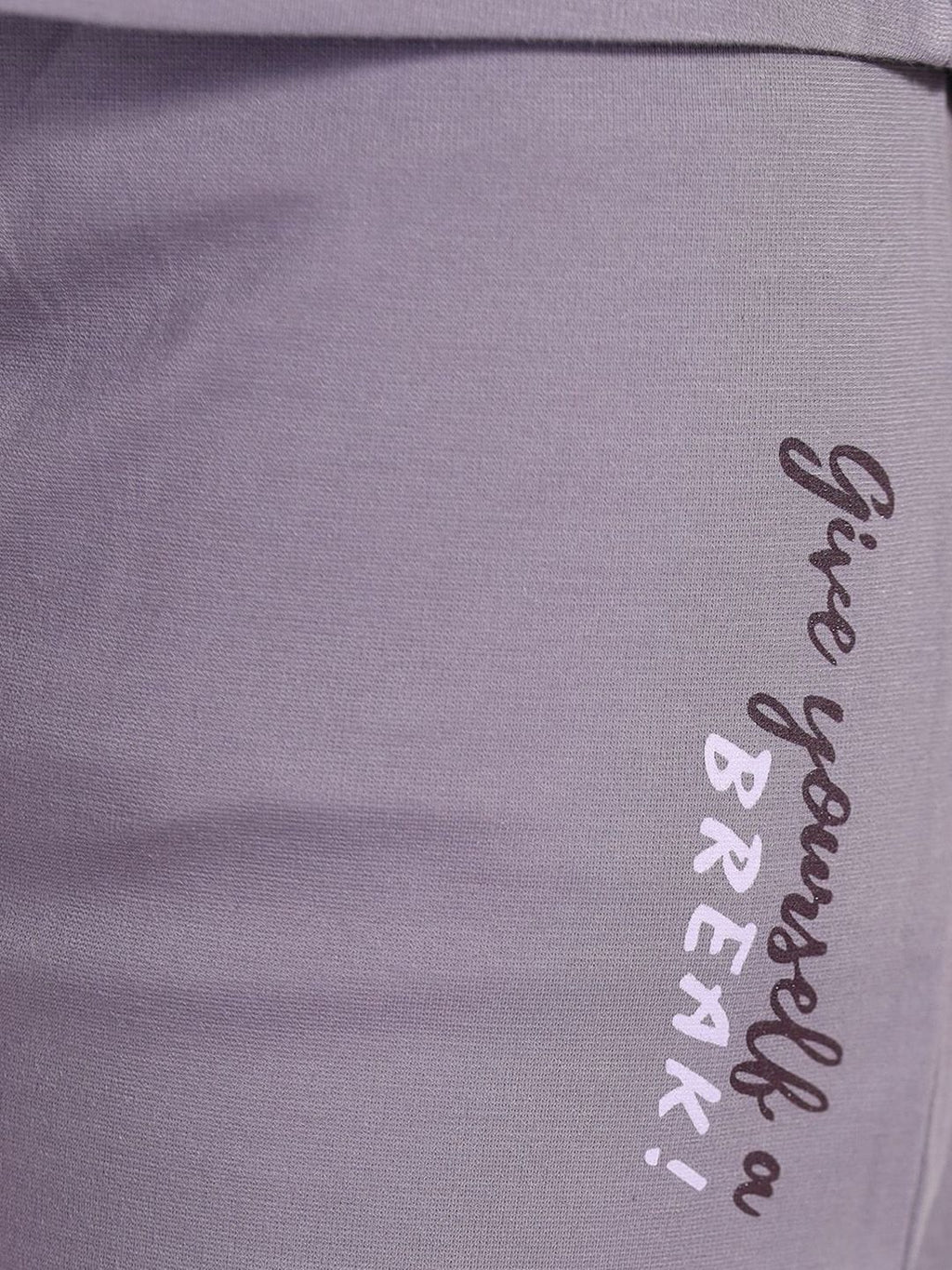 Typography Printed Sleeveless Modal Night suit