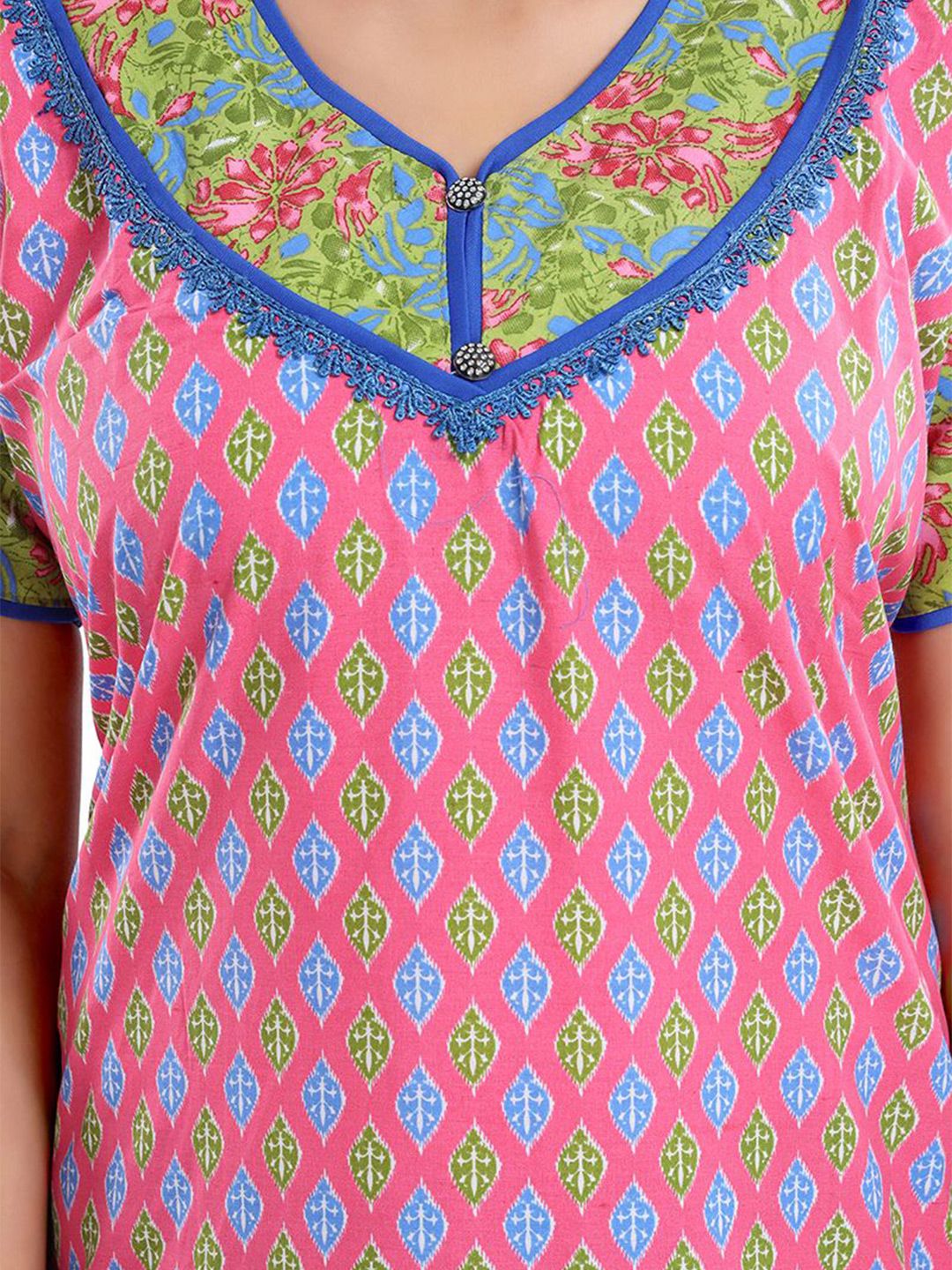 Printed Pure Cotton Maxi Nightdress