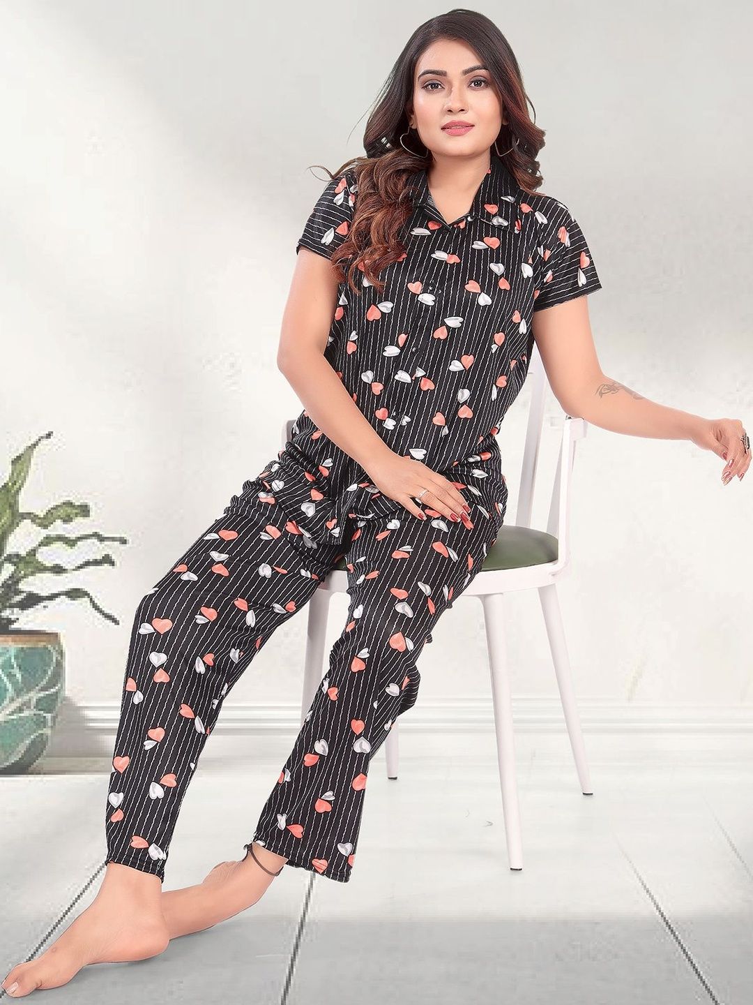 Women Printed Night suit