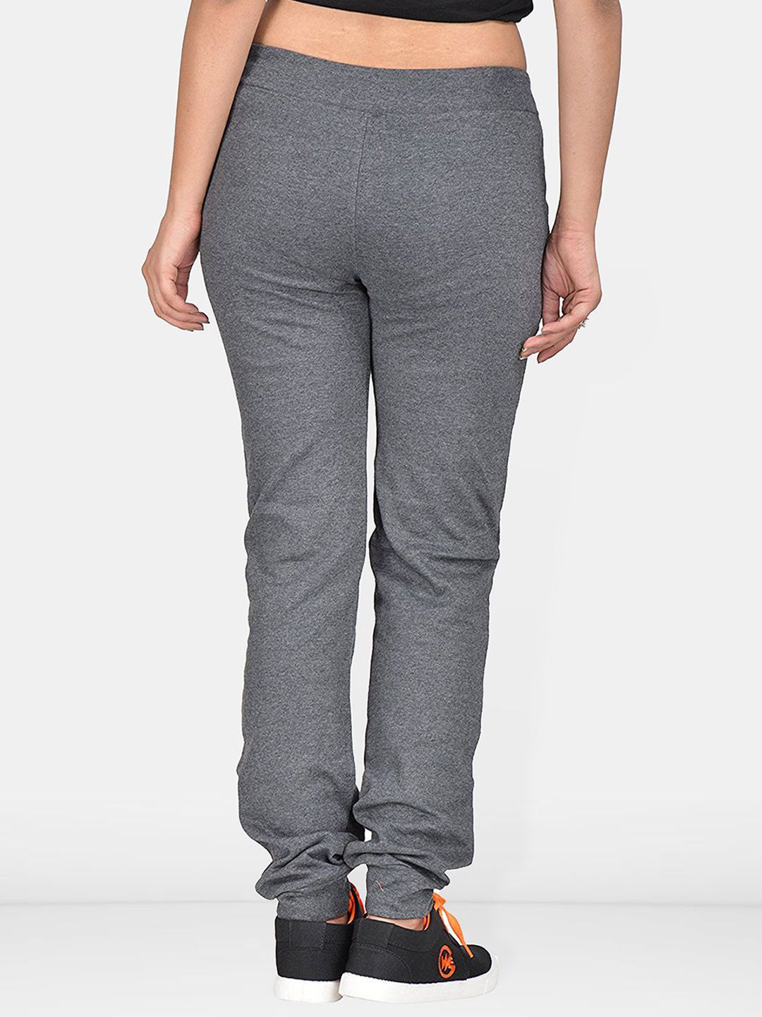Women Cotton Mid-Rise Relaxed-Fit Track Pants