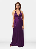 Be You Halter Neck Sleeveless Satin Maxi Nightdress