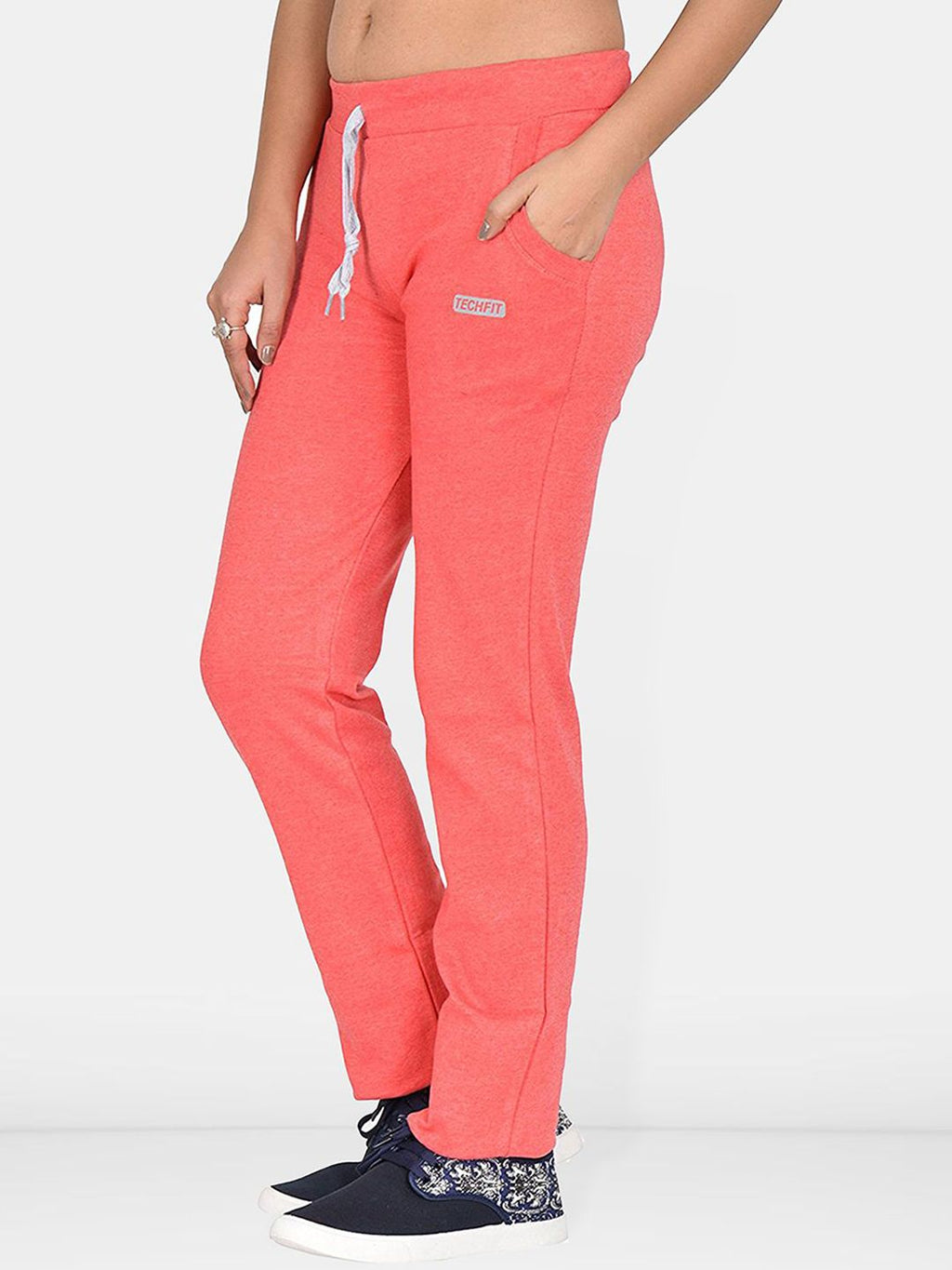 Women Mid-Rise Relaxed-Fit Track Pants