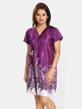 Be You Satin Floral Printed Nightwear Set