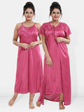 Be You Maxi Satin Wrap Nightdress With Robe