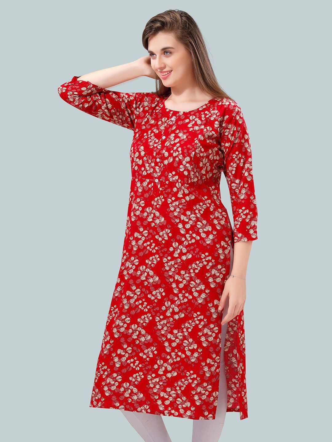 Women Floral Printed Maternity Kurta