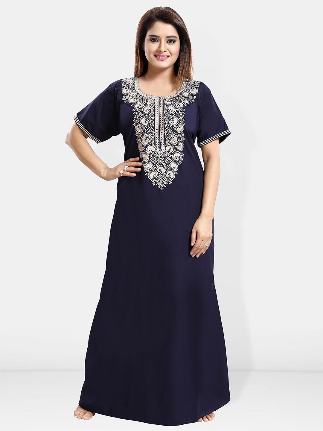Be You Embroidered Maxi Nightdress