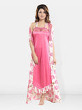 Be You Shoulder Straps Satin Maxi Nightdress & Rope
