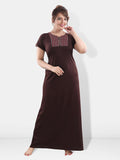 Be You Geometric Embroidered Maxi Nightdress