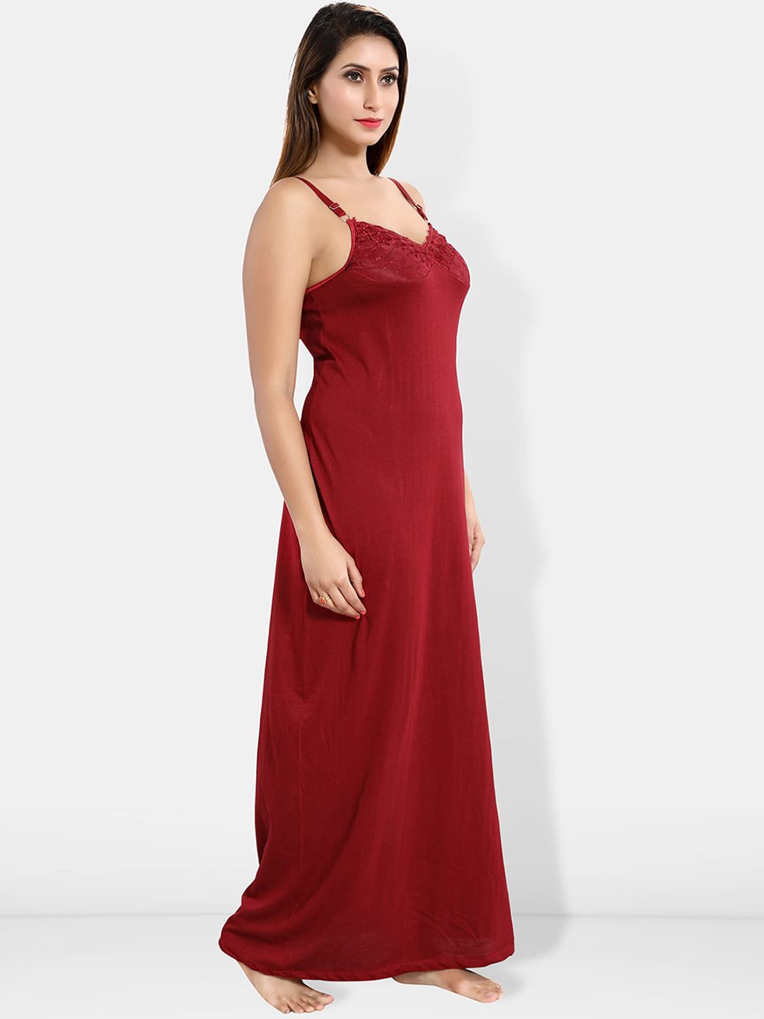 Sleeveless Cotton Maxi Nightdress