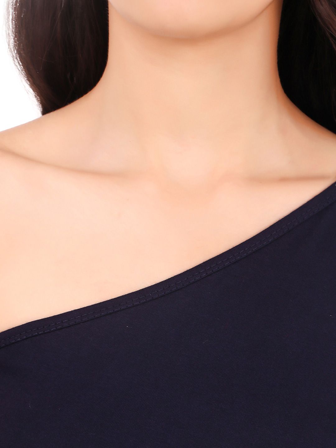 One Shoulder Cotton Crop Top