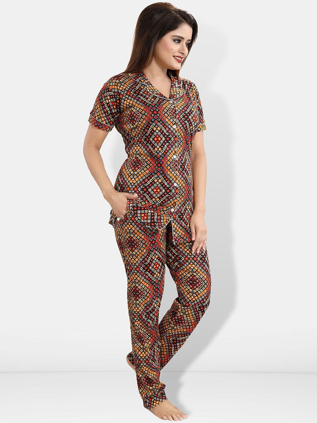 Women Printed Night suit