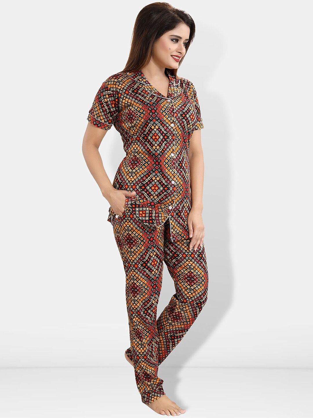 Women Printed Night suit