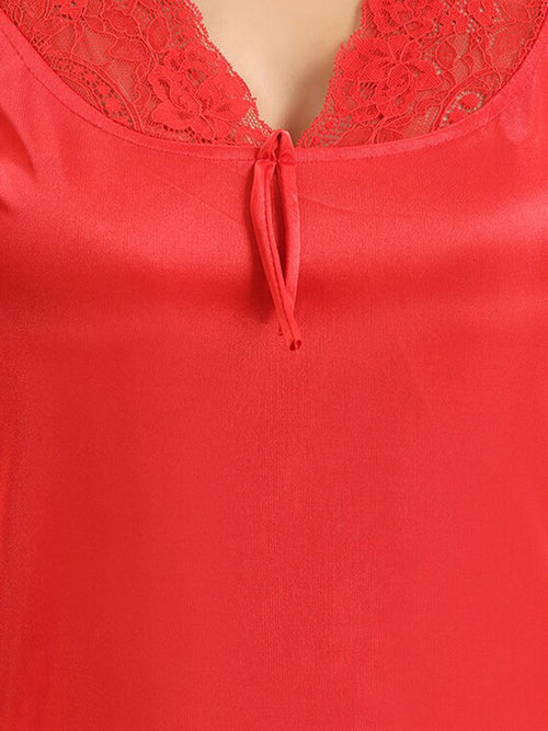 6 Pieces Satin Maxi Nightdress Set With Robe And Lingerie Set