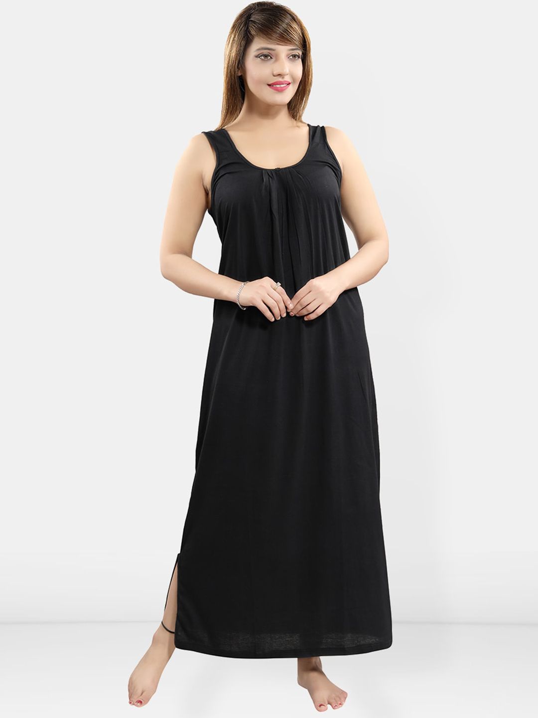 Be You Sleeveless Cotton Maxi Nightdress