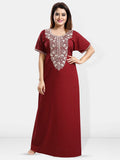 Be You Embroidered Maxi Nightdress