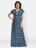 Be You Floral Printed Satin Maxi Nightdress