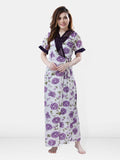 Be You Floral Printed Maxi Nightdress With Robe