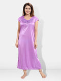 Be You 6 Pieces Satin Maxi Nightwear Set