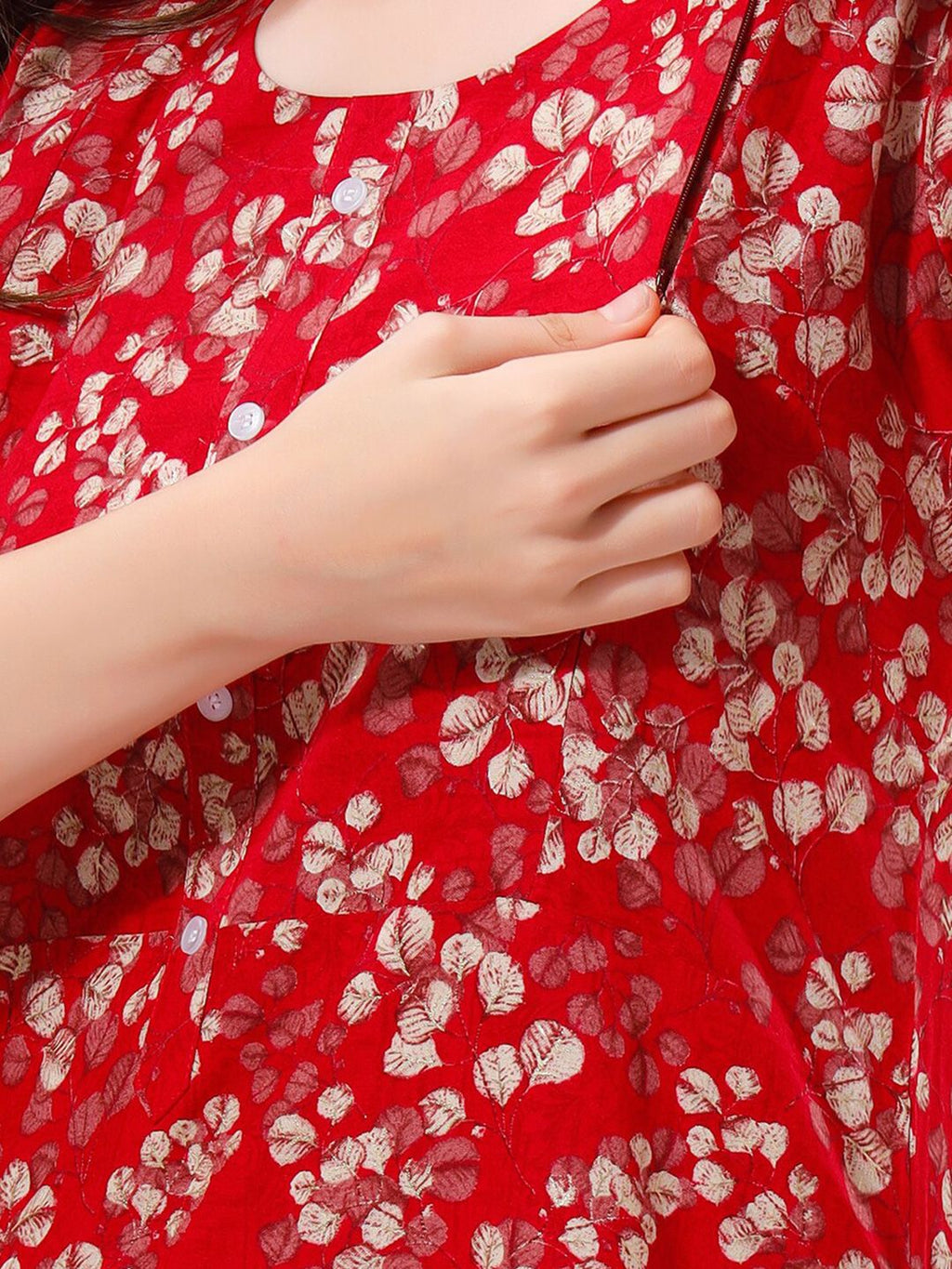 Women Floral Printed Maternity Kurta