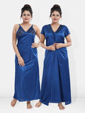 Be You Maxi Satin Wrap Nightdress With Robe