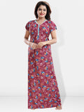 Be You Printed Satin Maxi Nightdress
