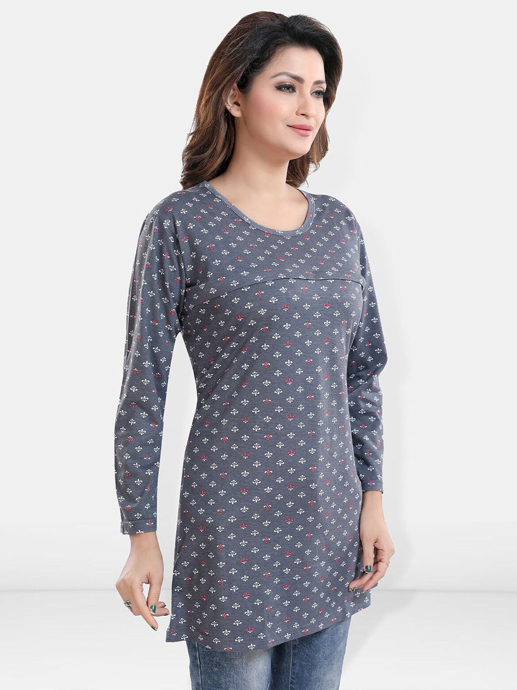 Conversational Printed Maternity Top