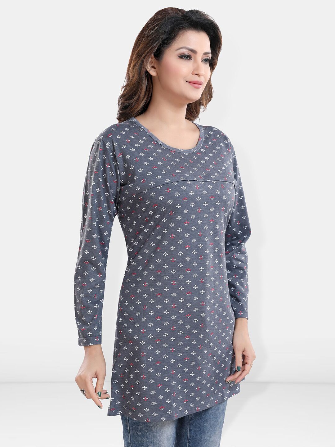 Conversational Printed Maternity Top