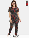 Be You Pack of 2 Printed Night suit
