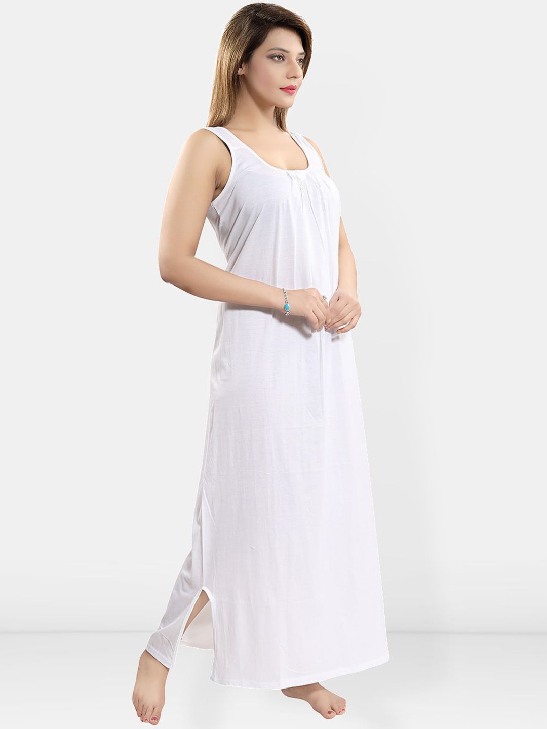 Cotton Full Nighty Slip