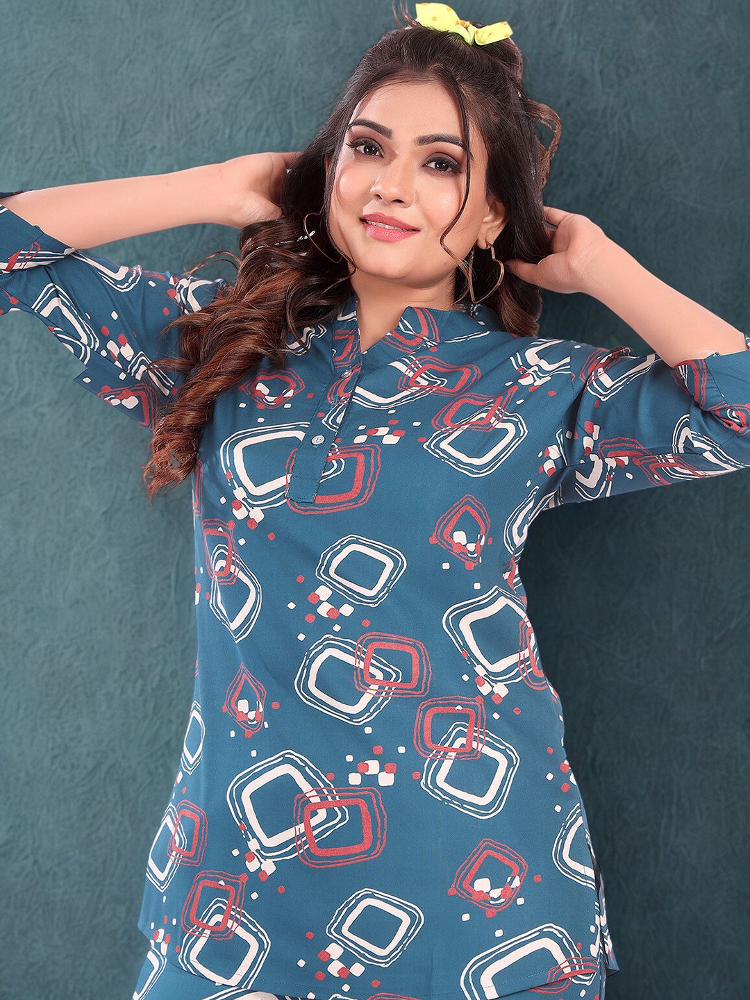Printed Top & Trousers Co-Ord Set