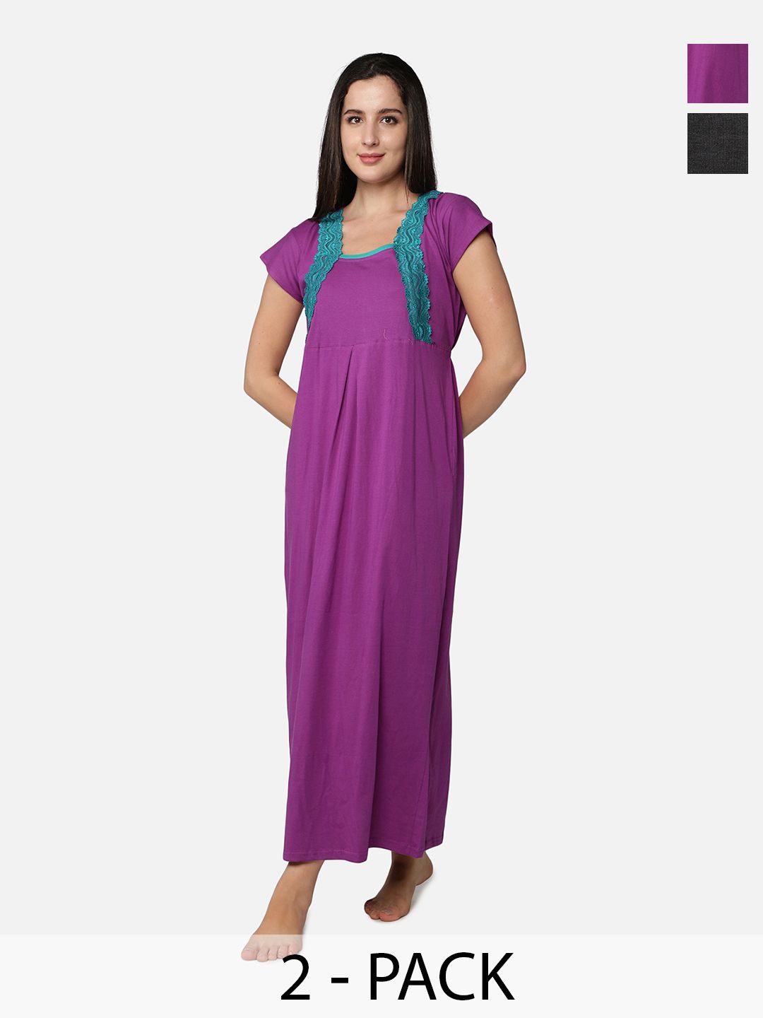 Be You Striped Maxi Nightdress
