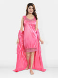 Be You Satin Wrap Nightdress With Robe