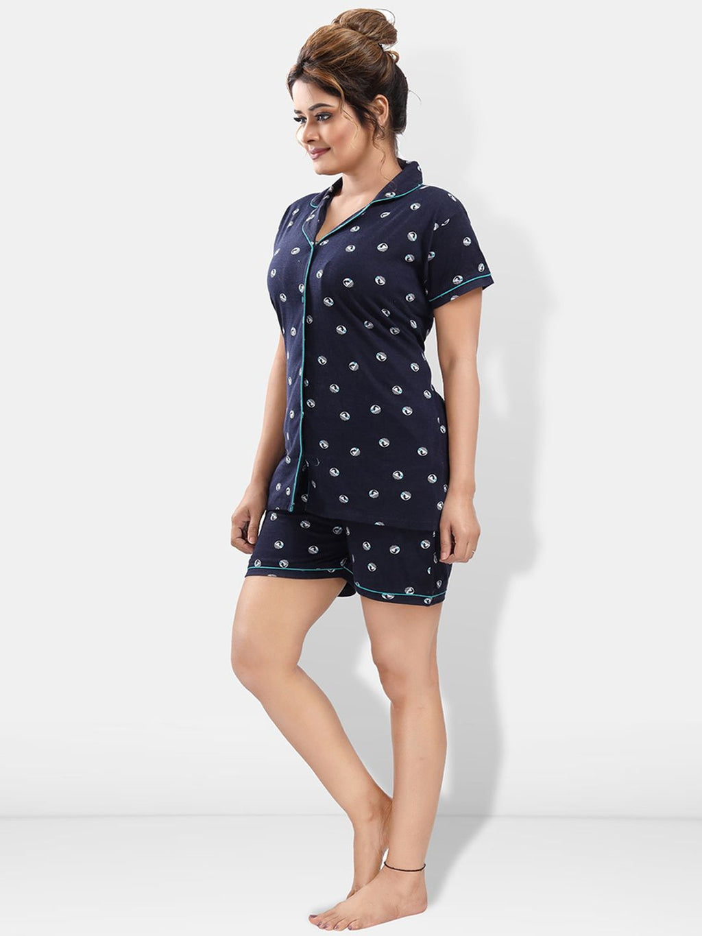 Pack Of 2 Conversational Printed Night Suit