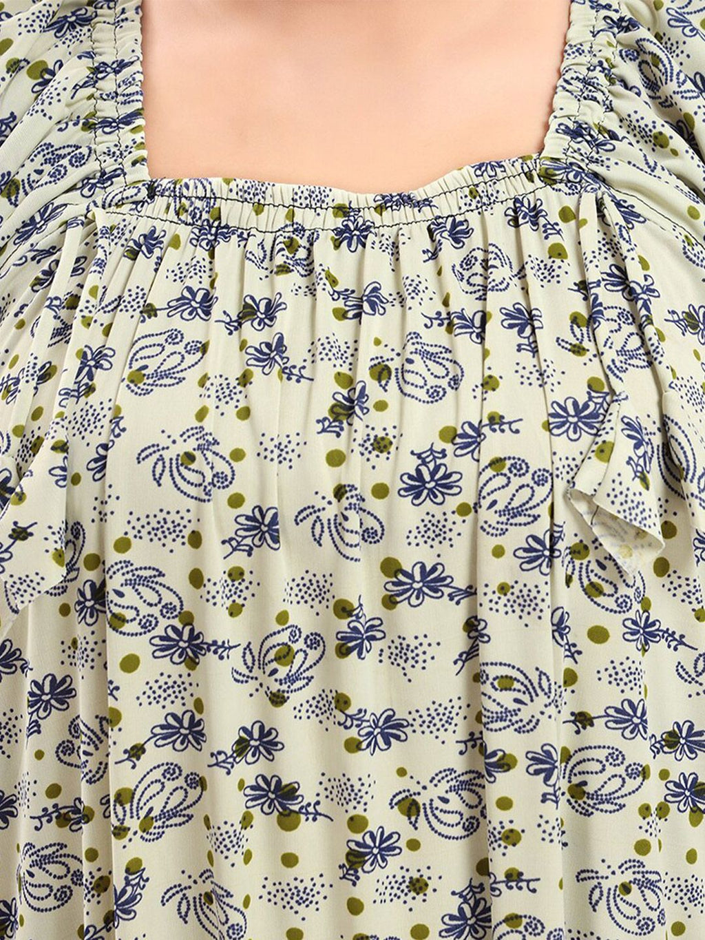 Floral Printed Satin Maxi Nightdress