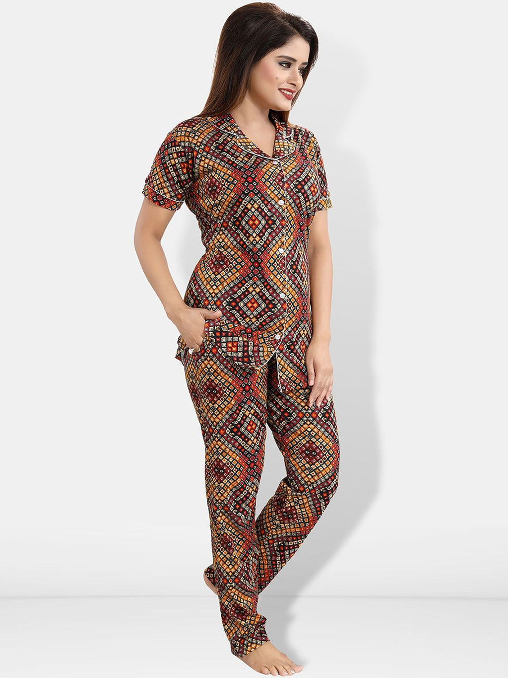 Printed Shirt & Pyjama