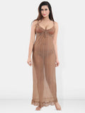 Be You Shoulder Straps Net Baby Doll With Briefs