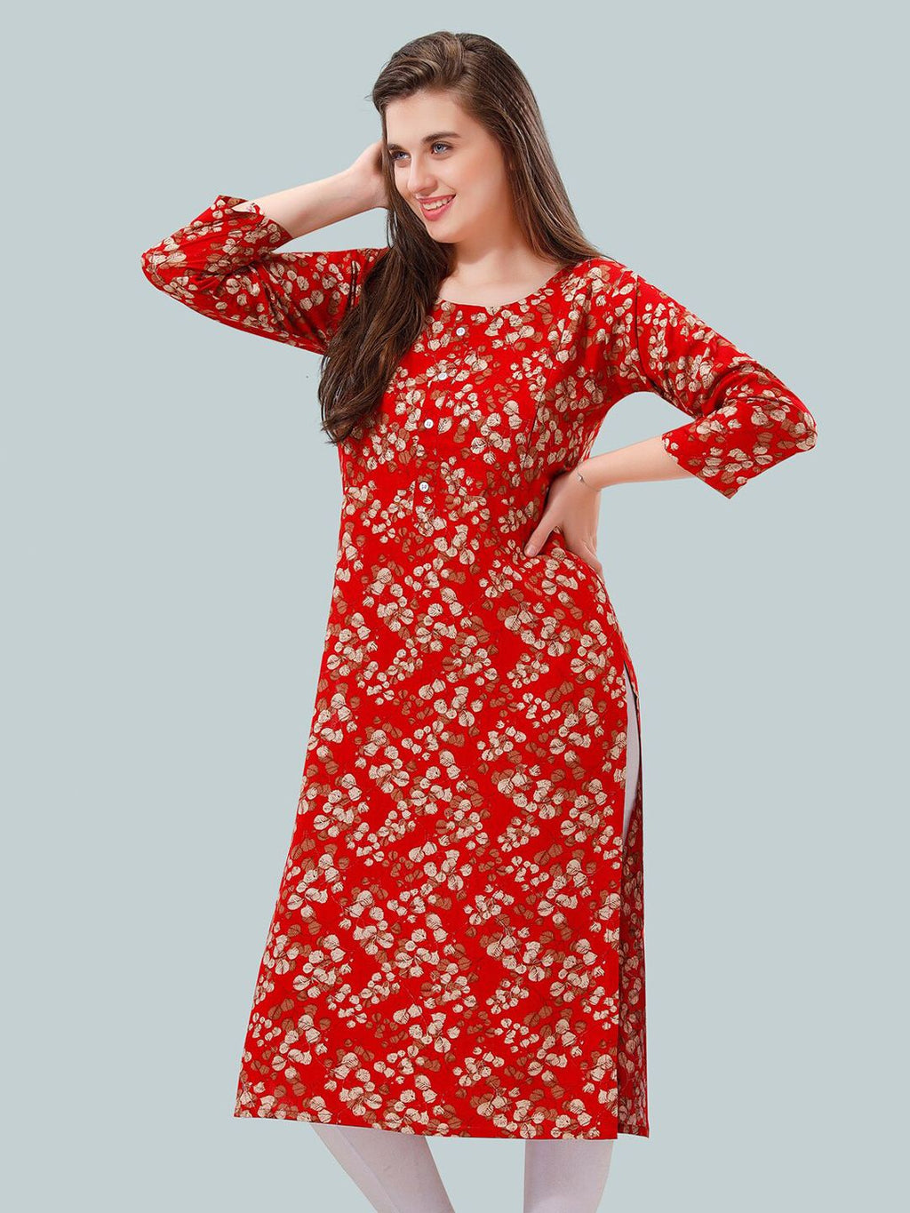 Women Floral Printed Maternity Kurta