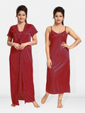 Be You Women Satin Maxi Nightdress With Robe