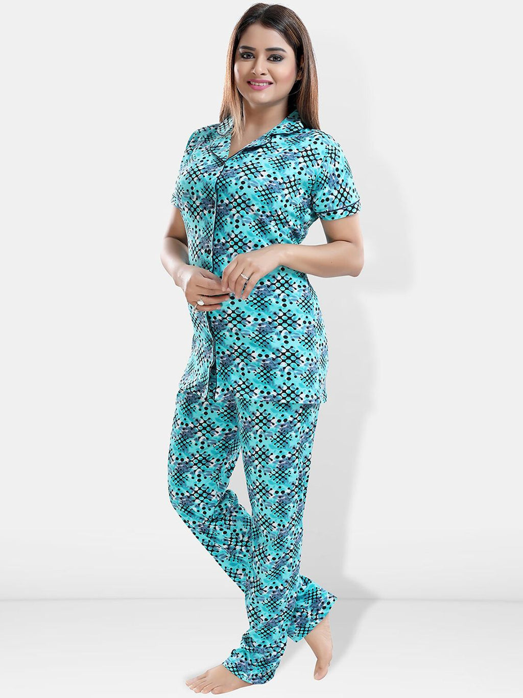 Pack Of 2 Printed Night suit