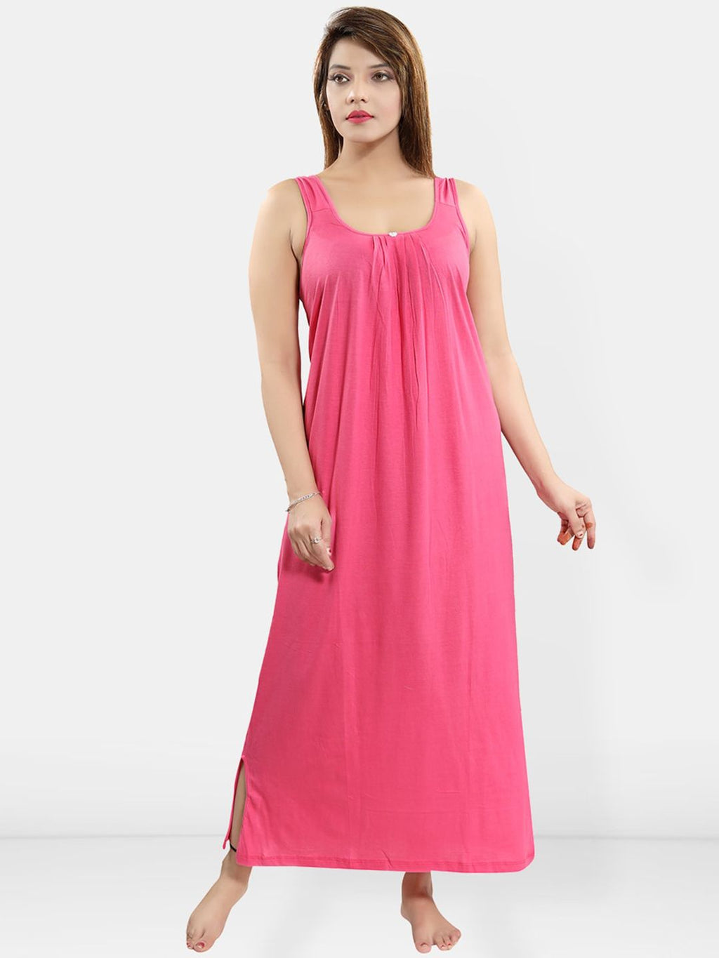 Be You Sleeveless Cotton Midi Nightdress