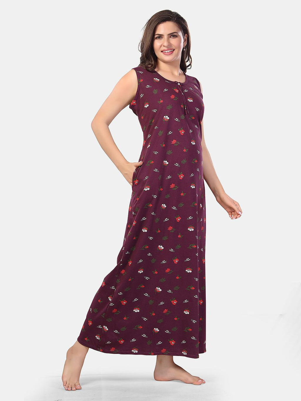Printed Maxi Nightdress
