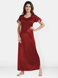 Be You V-Neck Satin Maxi Nightdress