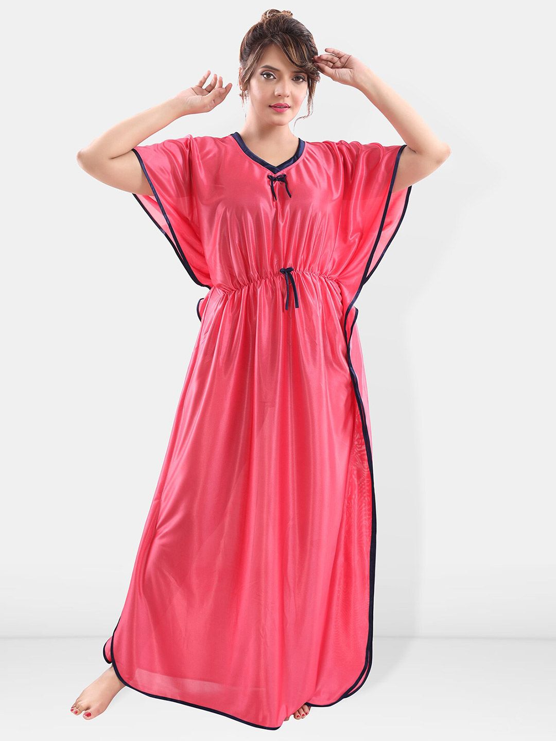 Be You Satin Maxi Kaftan Nightdress
