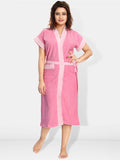 Be You Women Cotton Anti-bacterial Super Soft Bath Robe With Belt