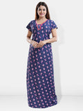 Be You Floral Printed Satin Maxi Nightdress