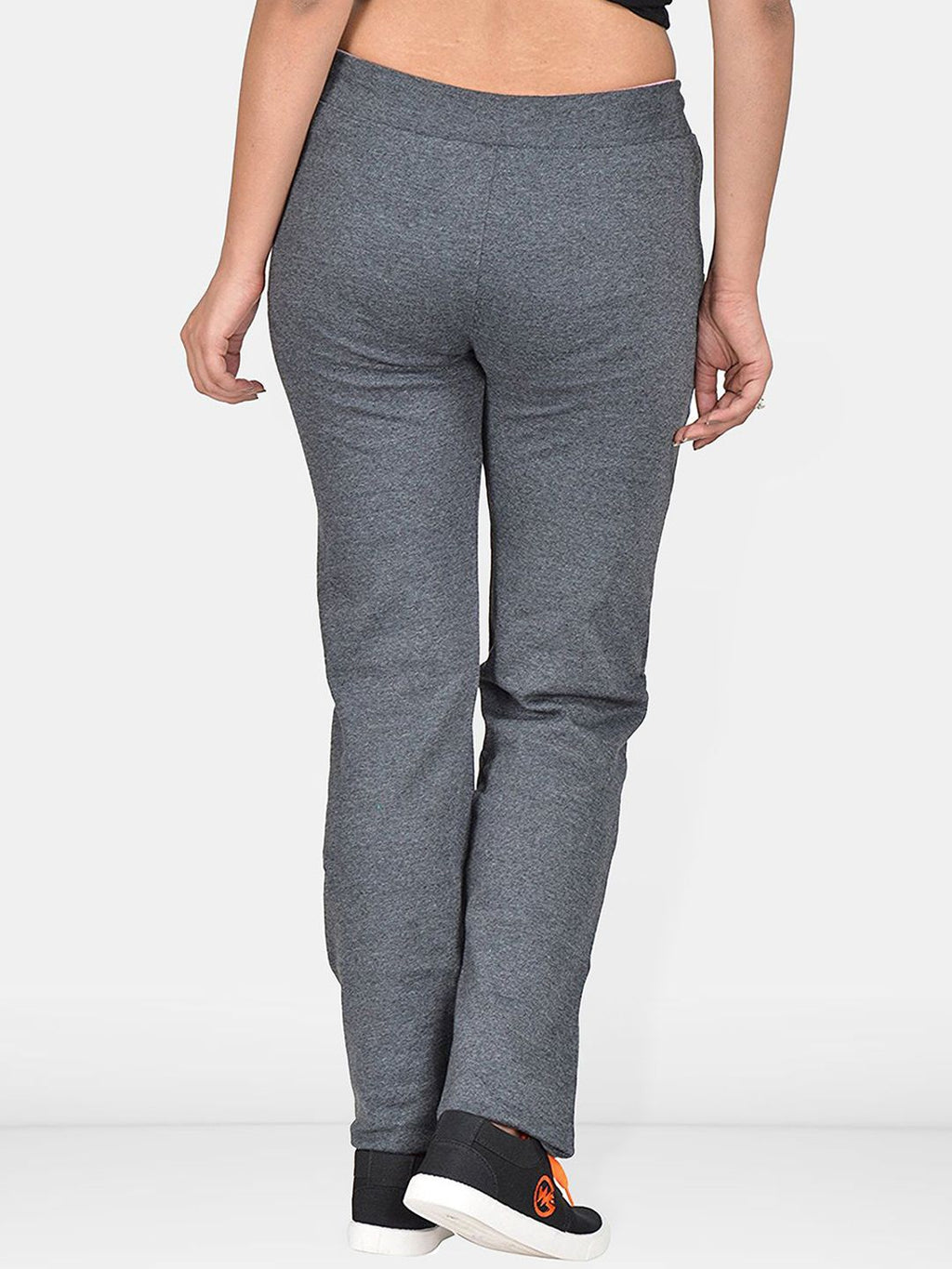 Women Relaxed Fit Mid-Rise Cotton Track Pants