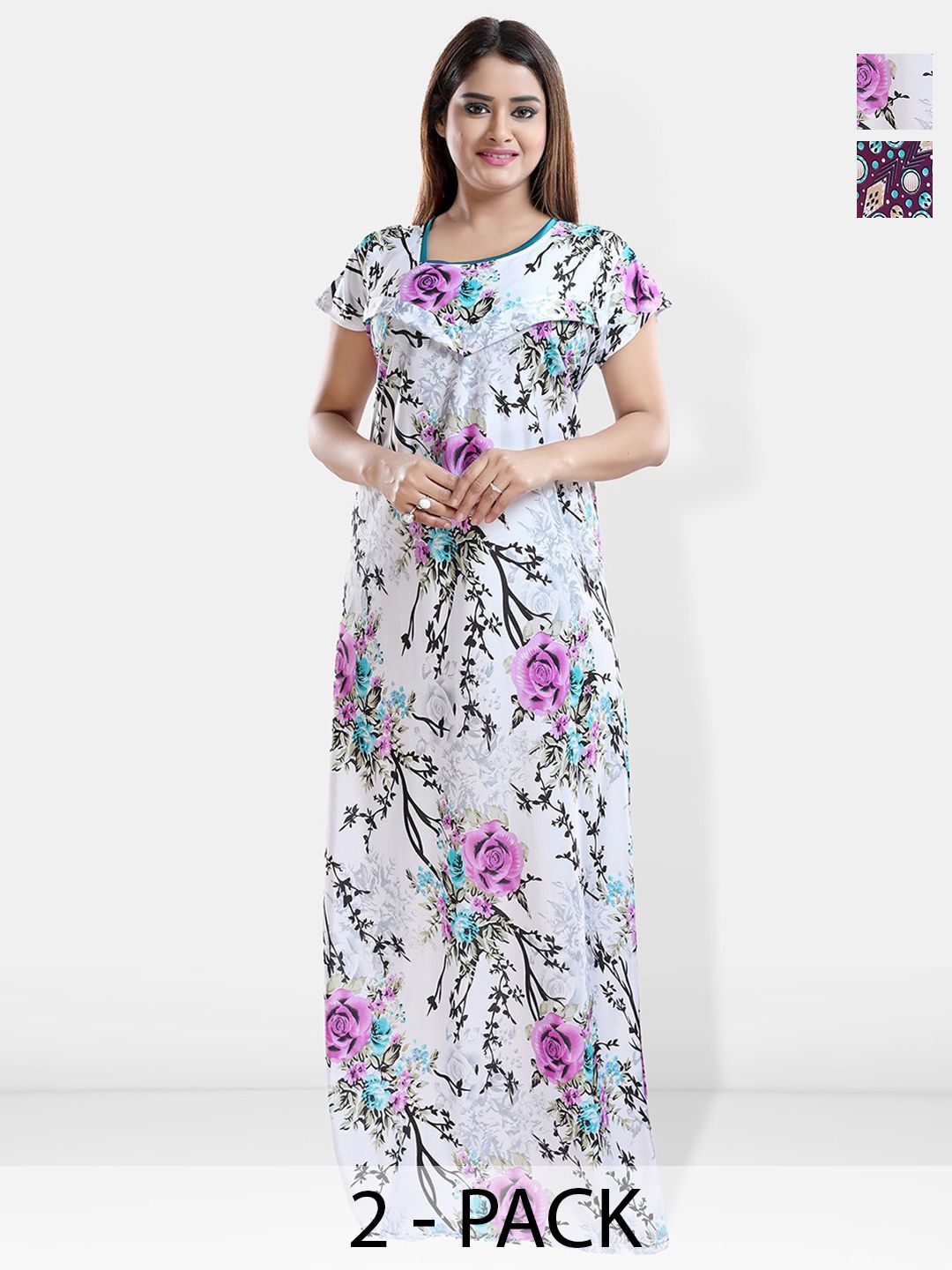 Be You Printed Maxi Nightdress