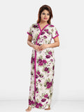 Be You Women Printed Maxi Nightdress